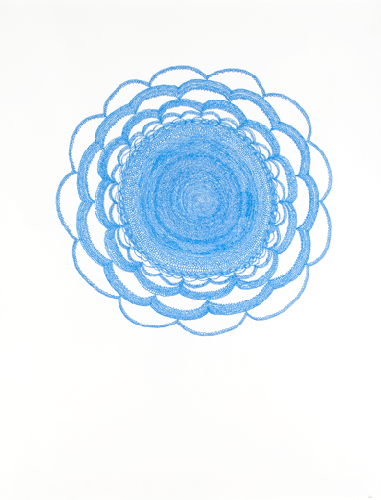 Knitted flower