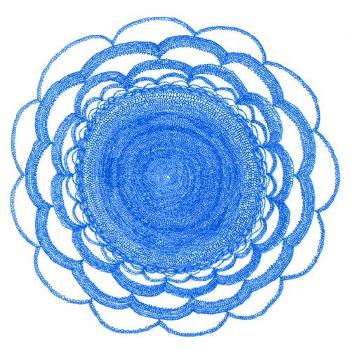 Knitted flower